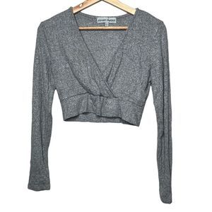 Almost Famous Ribbed Long Sleeved Crop Top